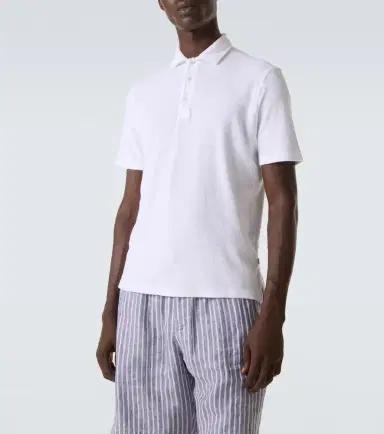 Fedeli Mondial cotton terry polo shirt | Thumbnail 2 Fedeli Mondial cotton terry polo shirt | Thumbnail 2