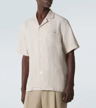Fedeli Striped linen bowling shirt | Thumbnail 3 Fedeli Striped linen bowling shirt | Thumbnail 3