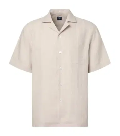 Fedeli Striped linen bowling shirt | Thumbnail 1 Fedeli Striped linen bowling shirt | Thumbnail 1