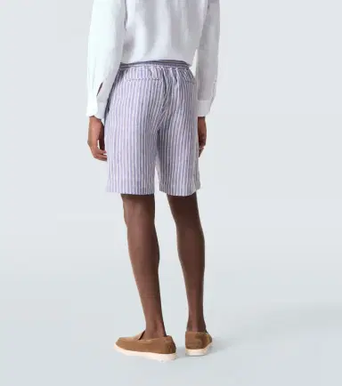 Fedeli Alfa striped linen Bermuda shorts | Thumbnail 2 Fedeli Alfa striped linen Bermuda shorts | Thumbnail 2
