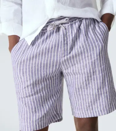 Fedeli Alfa striped linen Bermuda shorts | Thumbnail 4 Fedeli Alfa striped linen Bermuda shorts | Thumbnail 4