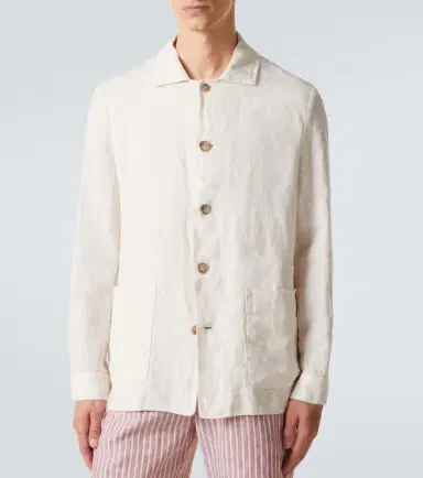 Fedeli Oxford linen jacket | Thumbnail 2 Fedeli Oxford linen jacket | Thumbnail 2