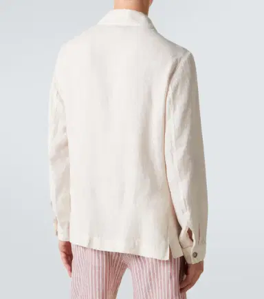 Fedeli Oxford linen jacket | Thumbnail 4 Fedeli Oxford linen jacket | Thumbnail 4