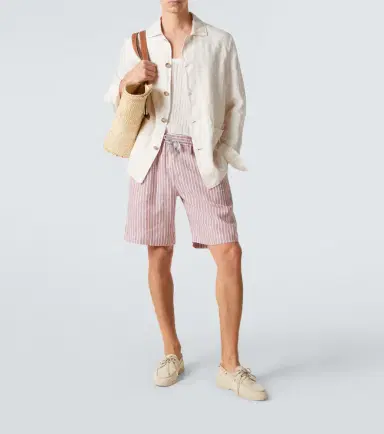 Fedeli Oxford linen jacket | Thumbnail 5 Fedeli Oxford linen jacket | Thumbnail 5