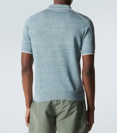 Fedeli Dodo linen and cotton polo shirt | Thumbnail 4 Fedeli Dodo linen and cotton polo shirt | Thumbnail 4