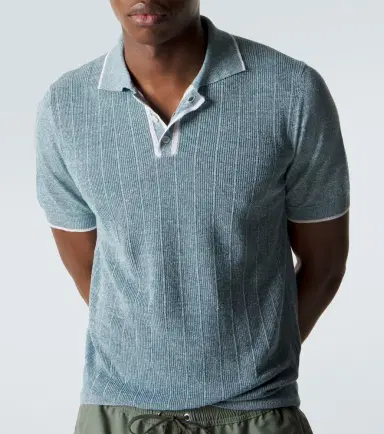 Fedeli Dodo linen and cotton polo shirt | Thumbnail 5 Fedeli Dodo linen and cotton polo shirt | Thumbnail 5