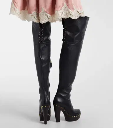 Chloé Chloé Lola studded leather over-the-knee boots | Thumbnail 7 Chloé Chloé Lola studded leather over-the-knee boots | Thumbnail 7