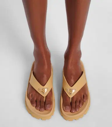 Prada Logo thong sandals | Thumbnail 6 Prada Logo thong sandals | Thumbnail 6