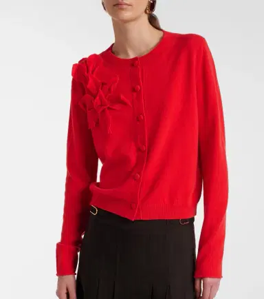 Jardin des Orangers Floral-appliqué cashmere and wool cardigan | Thumbnail 4 Jardin des Orangers Floral-appliqué cashmere and wool cardigan | Thumbnail 4
