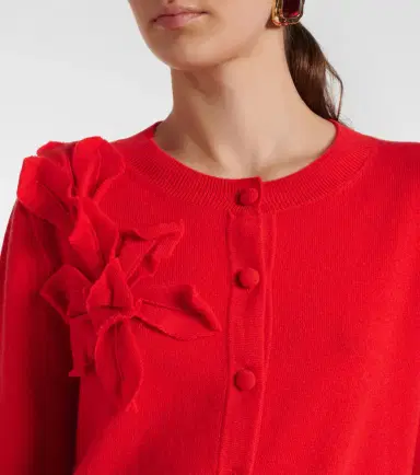 Jardin des Orangers Floral-appliqué cashmere and wool cardigan | Thumbnail 5 Jardin des Orangers Floral-appliqué cashmere and wool cardigan | Thumbnail 5