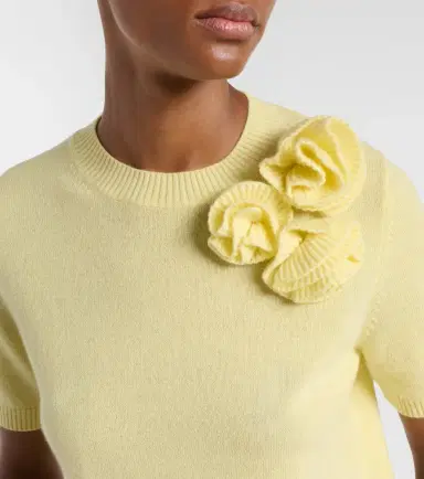 Jardin des Orangers Floral-appliqué cashmere and wool sweater | Thumbnail 3 Jardin des Orangers Floral-appliqué cashmere and wool sweater | Thumbnail 3