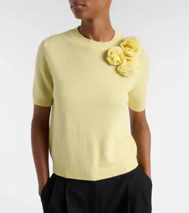 Jardin des Orangers Floral-appliqué cashmere and wool sweater | Thumbnail 4 Jardin des Orangers Floral-appliqué cashmere and wool sweater | Thumbnail 4
