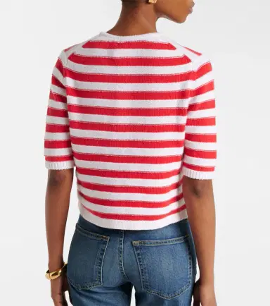 Jardin des Orangers Striped cotton and cashmere cardigan | Thumbnail 3 Jardin des Orangers Striped cotton and cashmere cardigan | Thumbnail 3
