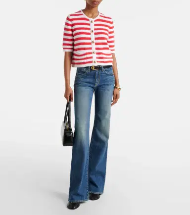 Jardin des Orangers Striped cotton and cashmere cardigan | Thumbnail 4 Jardin des Orangers Striped cotton and cashmere cardigan | Thumbnail 4