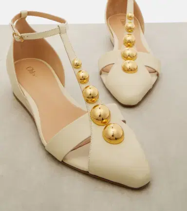 Chloé Chloé Embellished leather flats | Thumbnail 4 Chloé Chloé Embellished leather flats | Thumbnail 4