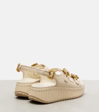 Chloé Chloé Nama leather platform sandals | Thumbnail 2 Chloé Chloé Nama leather platform sandals | Thumbnail 2