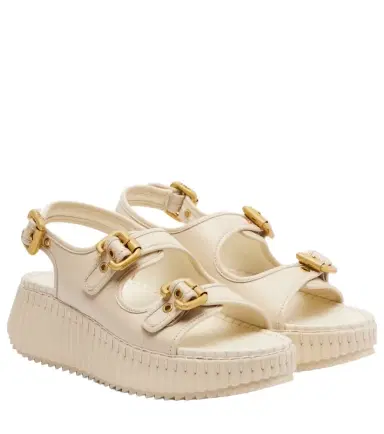 Chloé Chloé Nama leather platform sandals | Thumbnail 1 Chloé Chloé Nama leather platform sandals | Thumbnail 1