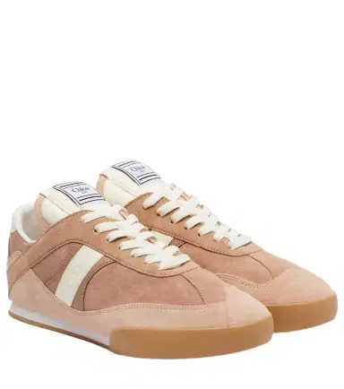 Chloé Chloé Chloé Kick suede and leather sneakers | Thumbnail 1 Chloé Chloé Chloé Kick suede and leather sneakers | Thumbnail 1
