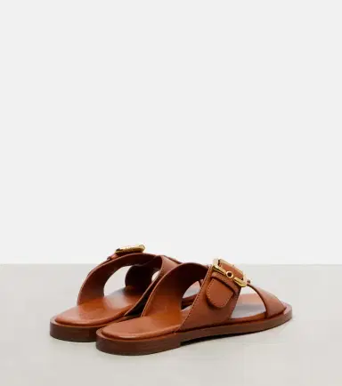 Chloe Chloé Nil leather slides | Thumbnail 3 Chloe Chloé Nil leather slides | Thumbnail 3
