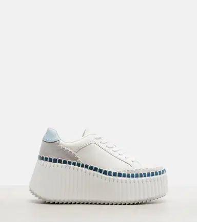 Chloe Chloé Nama leather platform sneakers | Thumbnail 2 Chloe Chloé Nama leather platform sneakers | Thumbnail 2