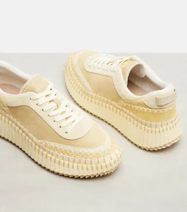 Chloé Chloé Nama suede platform sneakers | Thumbnail 3 Chloé Chloé Nama suede platform sneakers | Thumbnail 3