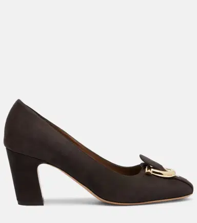 Ferragamo Gancini suede pumps | Thumbnail 2 Ferragamo Gancini suede pumps | Thumbnail 2