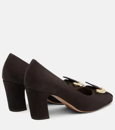 Ferragamo Gancini suede pumps | Thumbnail 3 Ferragamo Gancini suede pumps | Thumbnail 3