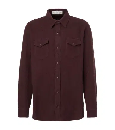God's True Cashmere Claret cashmere shirt with amethyst | Thumbnail 1 God's True Cashmere Claret cashmere shirt with amethyst | Thumbnail 1