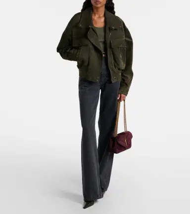 Saint Laurent Loulou Small matelassé suede shoulder bag | Thumbnail 5 Saint Laurent Loulou Small matelassé suede shoulder bag | Thumbnail 5