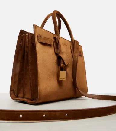 Saint Laurent Sac De Jour Mini suede top-handle bag | Thumbnail 2 Saint Laurent Sac De Jour Mini suede top-handle bag | Thumbnail 2
