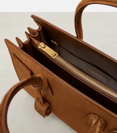 Saint Laurent Sac De Jour Mini suede top-handle bag | Thumbnail 4 Saint Laurent Sac De Jour Mini suede top-handle bag | Thumbnail 4