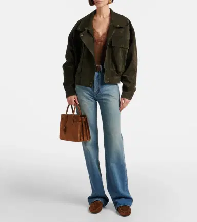 Saint Laurent Sac De Jour Mini suede top-handle bag | Thumbnail 5 Saint Laurent Sac De Jour Mini suede top-handle bag | Thumbnail 5