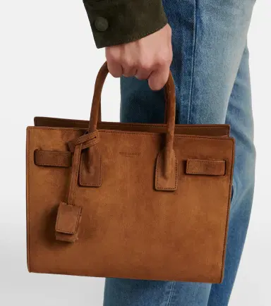 Saint Laurent Sac De Jour Mini suede top-handle bag | Thumbnail 6 Saint Laurent Sac De Jour Mini suede top-handle bag | Thumbnail 6