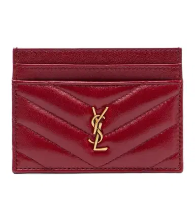 Saint Laurent Cassandre matelassé leather card holder | Thumbnail 1 Saint Laurent Cassandre matelassé leather card holder | Thumbnail 1