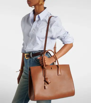 Saint Laurent Sac De Jour Large leather tote bag | Thumbnail 8 Saint Laurent Sac De Jour Large leather tote bag | Thumbnail 8