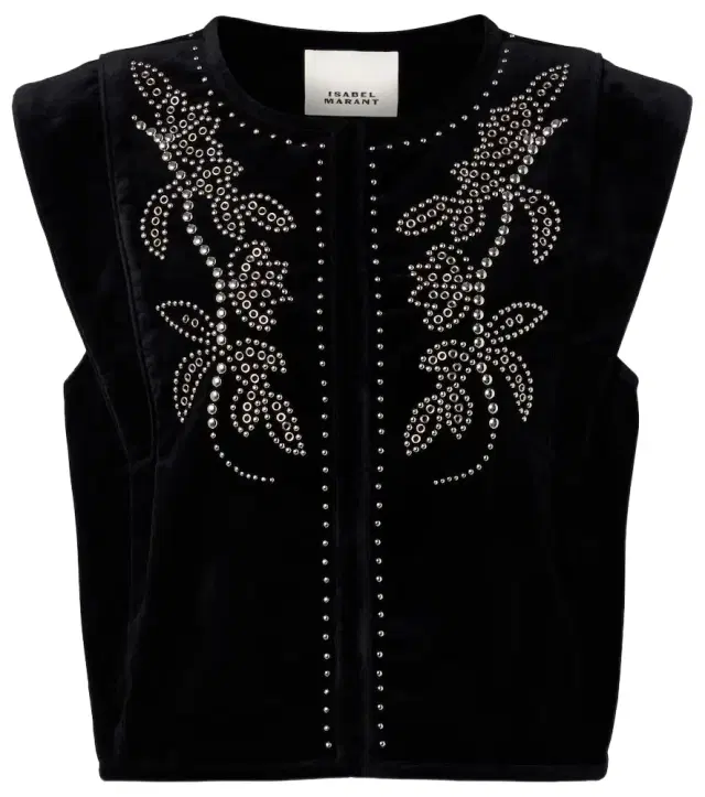 Poppy embellished vest Poppy embellished vest