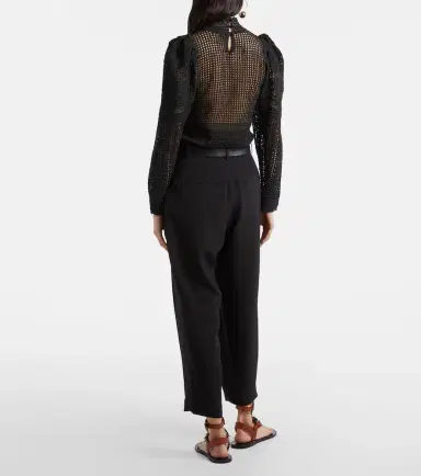 Isabel Marant Janice high-rise crêpe wide-leg pants | Thumbnail 5 Isabel Marant Janice high-rise crêpe wide-leg pants | Thumbnail 5