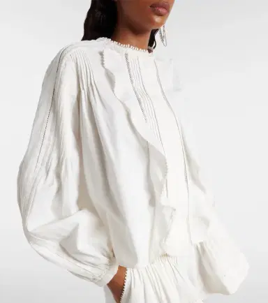 Isabel Marant Cubraly ruffled cotton blouse | Thumbnail 2 Isabel Marant Cubraly ruffled cotton blouse | Thumbnail 2