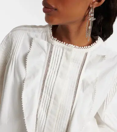 Isabel Marant Cubraly ruffled cotton blouse | Thumbnail 4 Isabel Marant Cubraly ruffled cotton blouse | Thumbnail 4