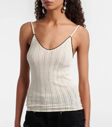 Isabel Marant India pointelle silk and cotton camisole | Thumbnail 4 Isabel Marant India pointelle silk and cotton camisole | Thumbnail 4