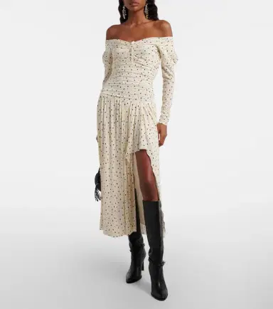 Isabel Marant Giovana jersey midi dress | Thumbnail 2 Isabel Marant Giovana jersey midi dress | Thumbnail 2
