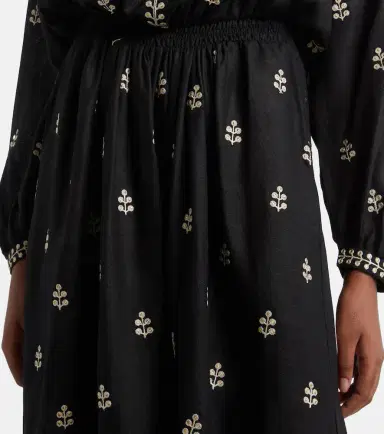 Isabel Marant Rodilia embroidered silk maxi dress | Thumbnail 3 Isabel Marant Rodilia embroidered silk maxi dress | Thumbnail 3