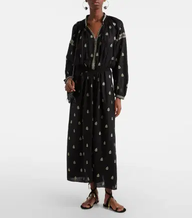 Isabel Marant Rodilia embroidered silk maxi dress | Thumbnail 4 Isabel Marant Rodilia embroidered silk maxi dress | Thumbnail 4