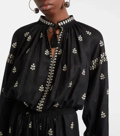Isabel Marant Rodilia embroidered silk maxi dress | Thumbnail 5 Isabel Marant Rodilia embroidered silk maxi dress | Thumbnail 5