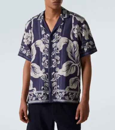 Orlebar Brown Maitan floral linen bowling shirt | Thumbnail 2 Orlebar Brown Maitan floral linen bowling shirt | Thumbnail 2