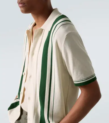 Orlebar Brown Tiernan striped cotton bowling shirt | Thumbnail 3 Orlebar Brown Tiernan striped cotton bowling shirt | Thumbnail 3