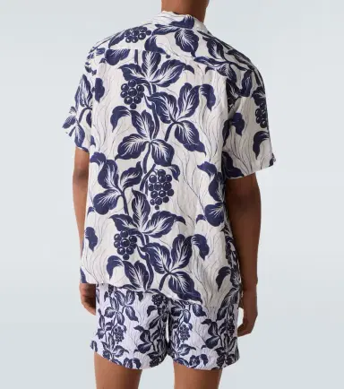 Orlebar Brown Maitan floral linen bowling shirt | Thumbnail 2 Orlebar Brown Maitan floral linen bowling shirt | Thumbnail 2
