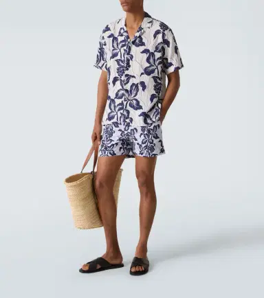 Orlebar Brown Maitan floral linen bowling shirt | Thumbnail 3 Orlebar Brown Maitan floral linen bowling shirt | Thumbnail 3