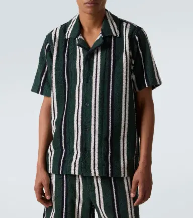 Orlebar Brown Griffith striped terry bowling shirt | Thumbnail 3 Orlebar Brown Griffith striped terry bowling shirt | Thumbnail 3