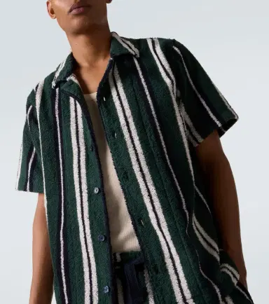 Orlebar Brown Griffith striped terry bowling shirt | Thumbnail 4 Orlebar Brown Griffith striped terry bowling shirt | Thumbnail 4